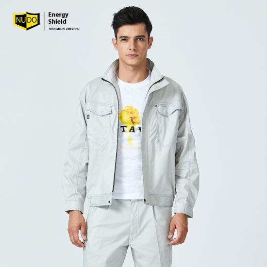 Men's Pure Cotton Long-Sleeved Workwear Suit Spring Fall Durability Wear-Resistant Pants Workshop Factory Clothes