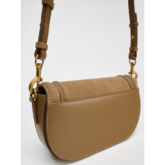 Custom brand leather handbag ladies fashion messenger bag