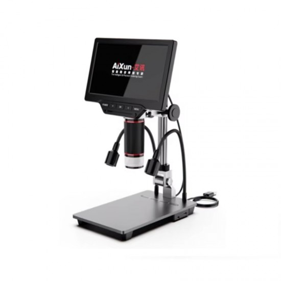 DM21 AIXUN Digital Measurement Microscope Multi-angle With 7 Inch HD Digital Display for BGA Soldering Inspection Tool