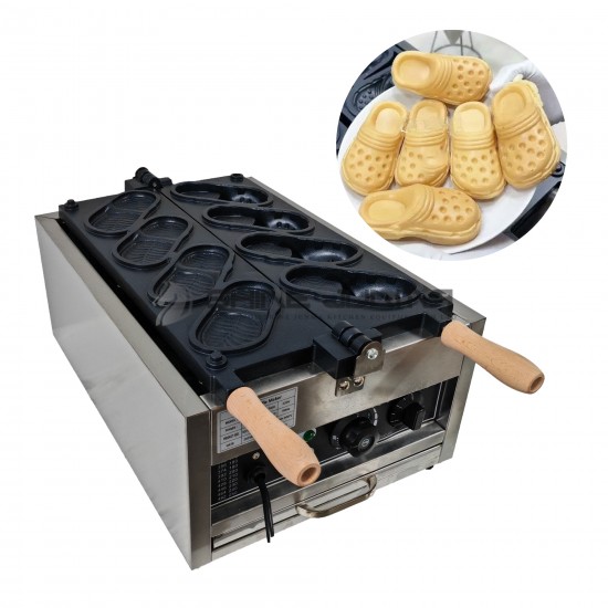Professional Snack Machine Crocs Shoe Shaped Waffle Iron Maker Electric Commercial Crocs Waffle Maker