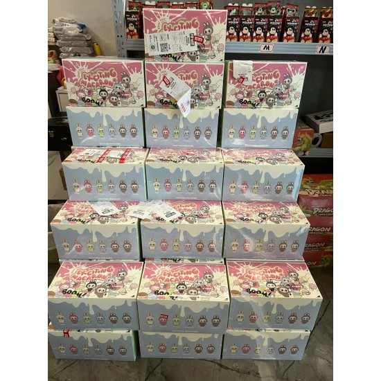 Popmart Official Store Legit the Monsters Authentic Blind Box Plush Dolls Exciting Macaron Mystery Boxes Original Labubu Doll