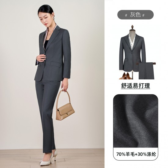 Women's XS Wool Wisteria Suit Jacket Machine Washable Business Commuter Work Clothes New Professional Small Work Jacket