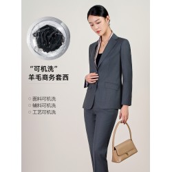 Women's XS Wool Wisteria Suit Jacket Machine Washable Business Commuter Work Clothes New Professional Small Work Jacket