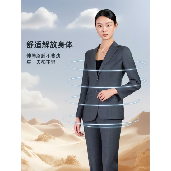 Women's XS Wool Wisteria Suit Jacket Machine Washable Business Commuter Work Clothes New Professional Small Work Jacket