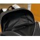Customized Large Capacity Black Leather Backpack Waterproof Fashionable Unisex Business Travel Laptop Computer Bag Men