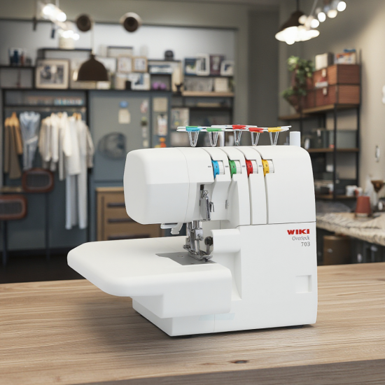 Hot Sale JUKKY 703 Mini Portable Electric  Household Sewing Domestic Overlock Stitch Machines for Sale Garment  Mesin Jahit