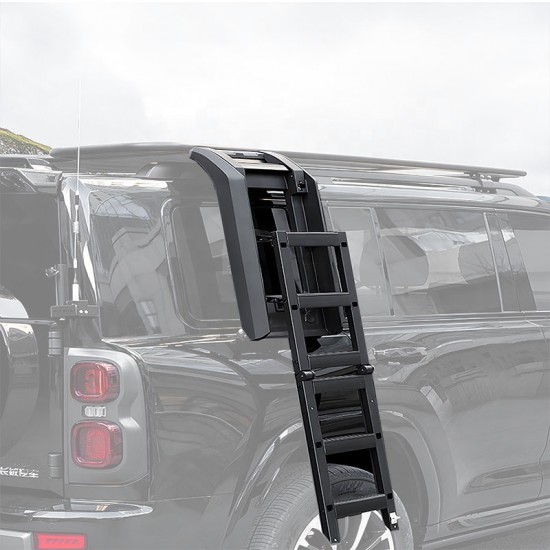 New Design Aluminum Side Foldable Ladder with Lock Climbing Folding Ladder for Haval H9 2025 Car Accessories