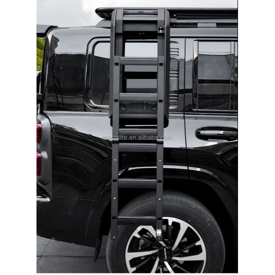 New Design Aluminum Side Foldable Ladder with Lock Climbing Folding Ladder for Haval H9 2025 Car Accessories