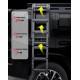 New Design Aluminum Side Foldable Ladder with Lock Climbing Folding Ladder for Haval H9 2025 Car Accessories