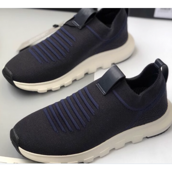 2050-J Series Men's High-Duane Knitted Loafers Casual Sports Shoes with Genuine Leather Lining Moderate Cushioning and Support