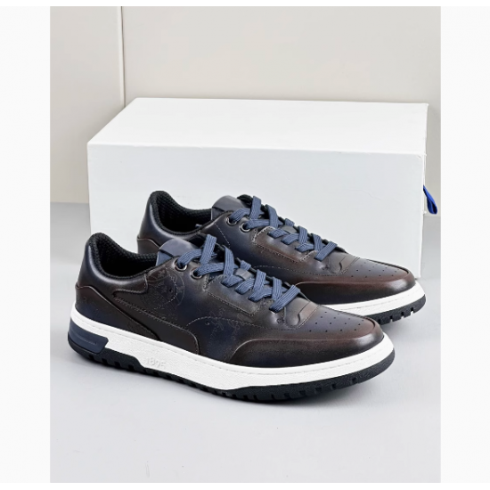 2050-J Series Men's High-Duane Knitted Loafers Casual Sports Shoes with Genuine Leather Lining Moderate Cushioning and Support