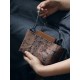 Hand-made Hand-made Brown Cross-body Bag with Cow Leather Is Fashionable and Versatile