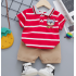 Clearance Price Boys 1-4 Years Old Short Sleeve Set Cotton Summer Baby Clothes Summer Children's Two-piece Children's Sportswear