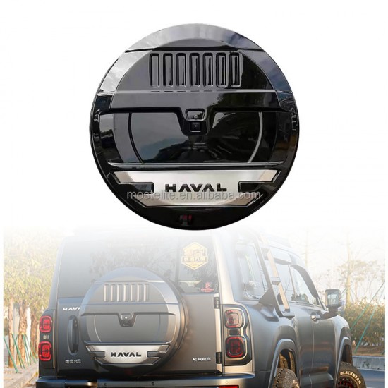 Exterior Modification Mecha Style Spare Tire Cover Rear Tire Protection Shell Accessories for Haval H9 2025