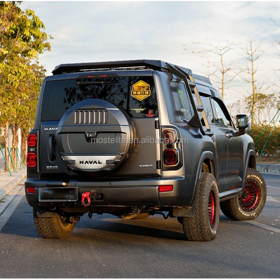 Exterior Modification Mecha Style Spare Tire Cover Rear Tire Protection Shell Accessories for Haval H9 2025