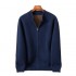 Men's Winter Warm Cardigan with Padded Cashmere Customizable Zipper Pocket Leisure Collar ODM Supply for Business or Leisure