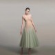 2025 Summer Fresh Forest Lace Backless Long Dress Sexy Empire Solid Front Floor-Length for Club Niche Vietnamese Designer