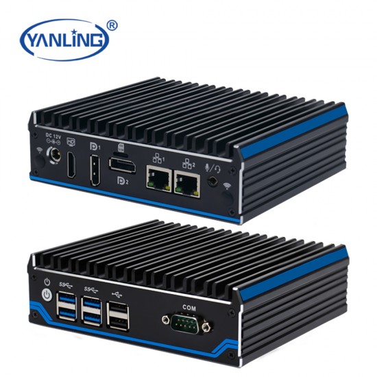 High Quality Mini PC In-Tel Cele-Ron J4125 Quad Core Triple Display 4K DDR4 RAM M.2 Slots Barebone Pc for Electronic Equipment