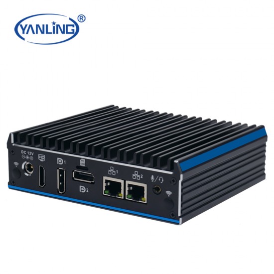 High Quality Mini PC In-Tel Cele-Ron J4125 Quad Core Triple Display 4K DDR4 RAM M.2 Slots Barebone Pc for Electronic Equipment