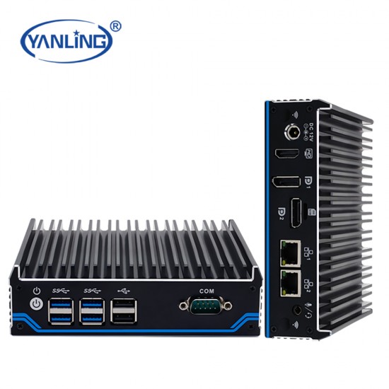 High Quality Mini PC In-Tel Cele-Ron J4125 Quad Core Triple Display 4K DDR4 RAM M.2 Slots Barebone Pc for Electronic Equipment
