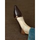 Spring and Autumn French Retro Two Wear High Heels WomenTemperament Single Shoes