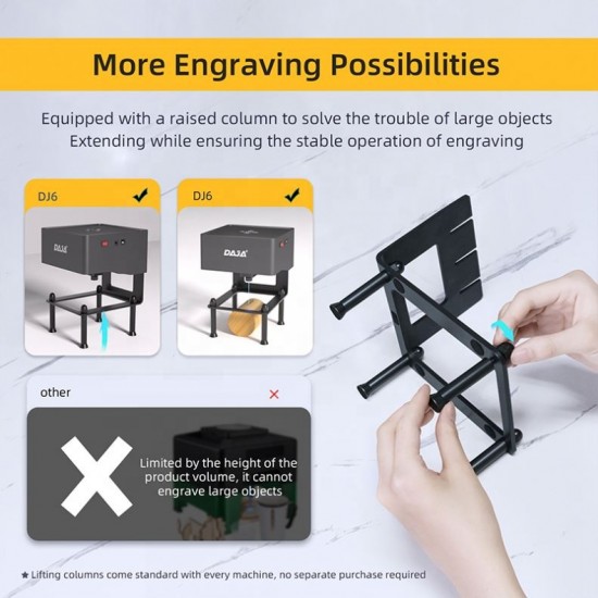 Wholesale DAJA DJ6 Mini Portable UV Laser Engraver 3W/5W CNC Logo Marking High Speed Glass Metal Wood Laser Engraving Machine