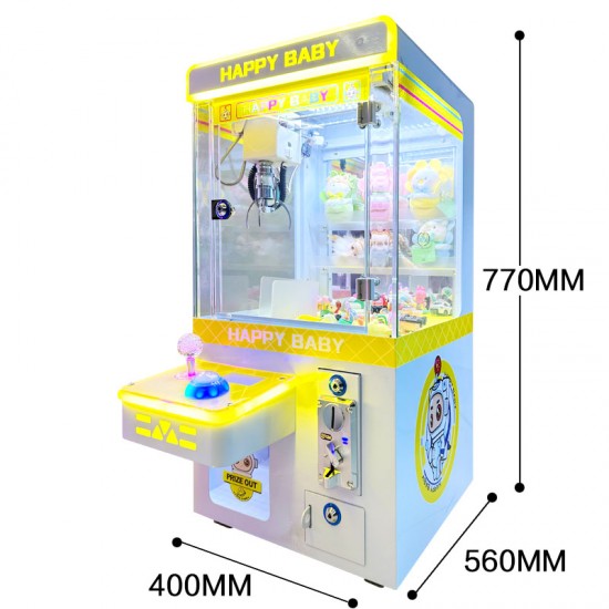Factory Wholesale Plush Mini Toys Claw Machine Coin Operated Claw Crane Machine with Coin Acceptor