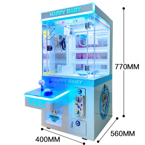Factory Wholesale Plush Mini Toys Claw Machine Coin Operated Claw Crane Machine with Coin Acceptor