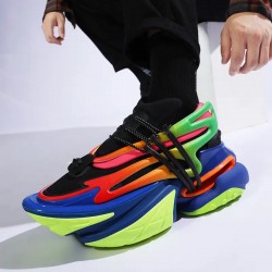 Hot Sale More Popular  New Brand Fashion Couple Shoes Men's Sports Shoes Casual Air Cushioned Thick Damping Sole Men's Shoes