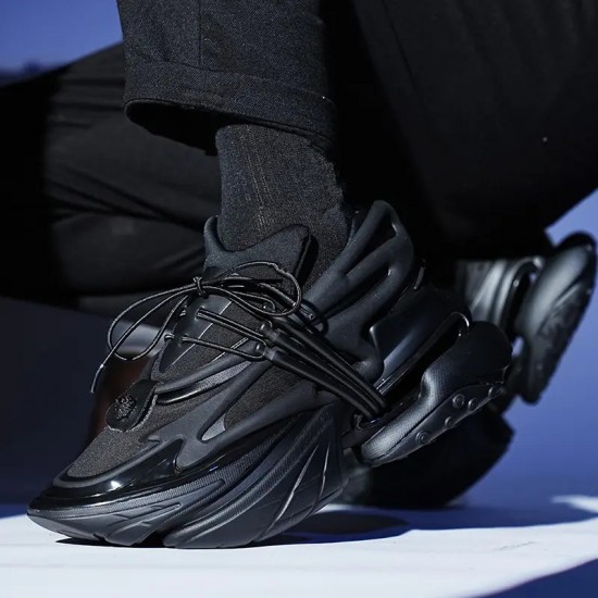 Hot Sale More Popular  New Brand Fashion Couple Shoes Men's Sports Shoes Casual Air Cushioned Thick Damping Sole Men's Shoes