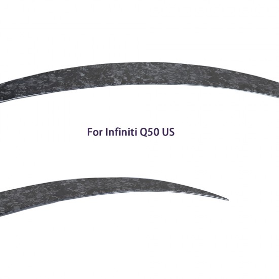 For Infiniti Q50 Q50S Q50L JP Style Forged Carbon Fiber Rear Spoiler Trunk Wing 2013-2023