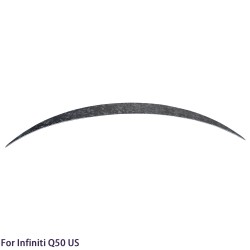 For Infiniti Q50 Q50S Q50L JP Style Forged Carbon Fiber Rear Spoiler Trunk Wing 2013-2023