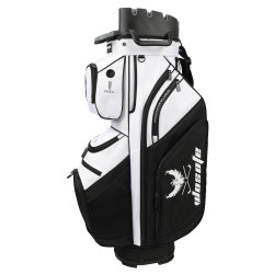 Factory Direct Customized Waterproof Portable Unisex Polyester Material 14-Way Divider Top Black White Golf Bag