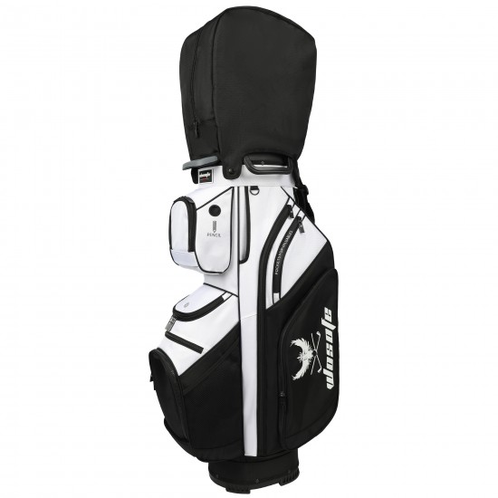 Factory Direct Customized Waterproof Portable Unisex Polyester Material 14-Way Divider Top Black White Golf Bag