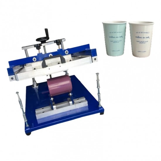 Plastic Paper Cup Tooling  Manual Curved Screen Printing Machine