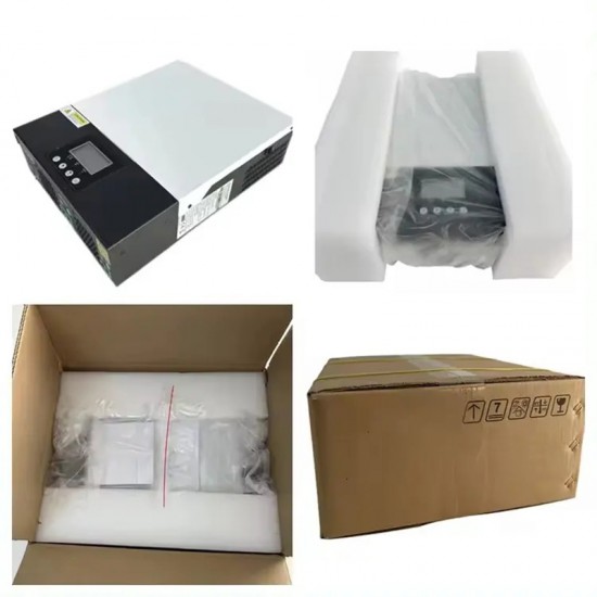 3KW MPPT Hybrid Inverter 24V 80A Solar Hybrid Inverter 230V on off Grid Hybrid Inverter Pure Sine Wave Inversor