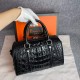 Classic Crocodile Leather Women's Handbag Vintage Style Pillow Bag Chains Zip Fashionable Crossbody Shoulder Bag for Summer