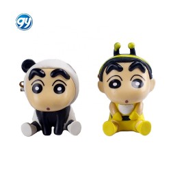 6pcs/set Crayon Shin Chan Cos Animals Kawaii Pvc GK Model Cute Collection Cartoon Figurine Toys Accessories Kids Friends Gifts