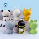 6pcs/set Crayon Shin Chan Cos Animals Kawaii Pvc GK Model Cute Collection Cartoon Figurine Toys Accessories Kids Friends Gifts