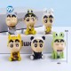 6pcs/set Crayon Shin Chan Cos Animals Kawaii Pvc GK Model Cute Collection Cartoon Figurine Toys Accessories Kids Friends Gifts