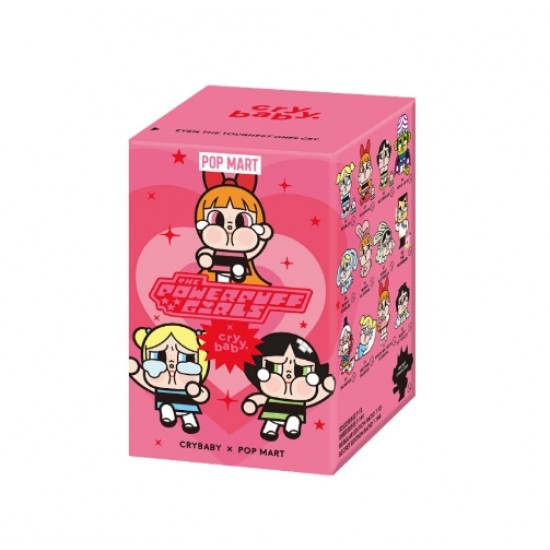 POOPMART CRYBABY 11cm PVC Handheld Blind Box Flying Girl Police Series Action Figure Model for Decoration or Gift Collection