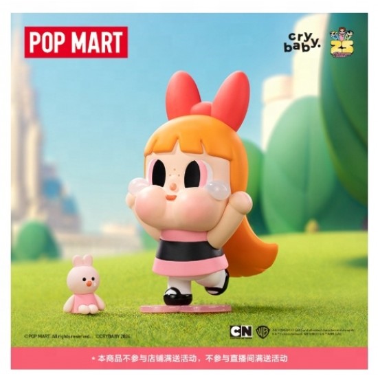 POOPMART CRYBABY 11cm PVC Handheld Blind Box Flying Girl Police Series Action Figure Model for Decoration or Gift Collection