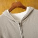 Customizable Men's Double-Sided Hooded Cardigan Pure Cashmere Knitted Zipper Hoodie Winter Casual Quick-Dry Breathable Warm Vest