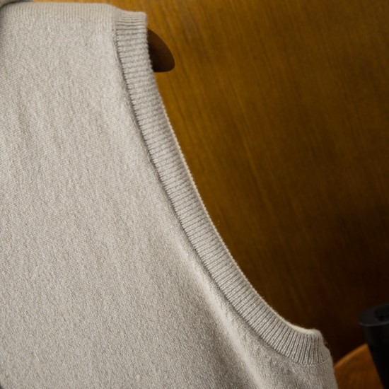 Customizable Men's Double-Sided Hooded Cardigan Pure Cashmere Knitted Zipper Hoodie Winter Casual Quick-Dry Breathable Warm Vest