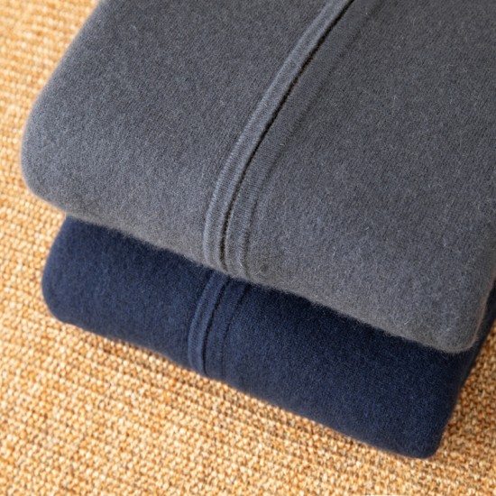 Men's Winter Warm Cardigan with Padded Cashmere Customizable Zipper Pocket Leisure Collar ODM Supply for Business Leisure Coat