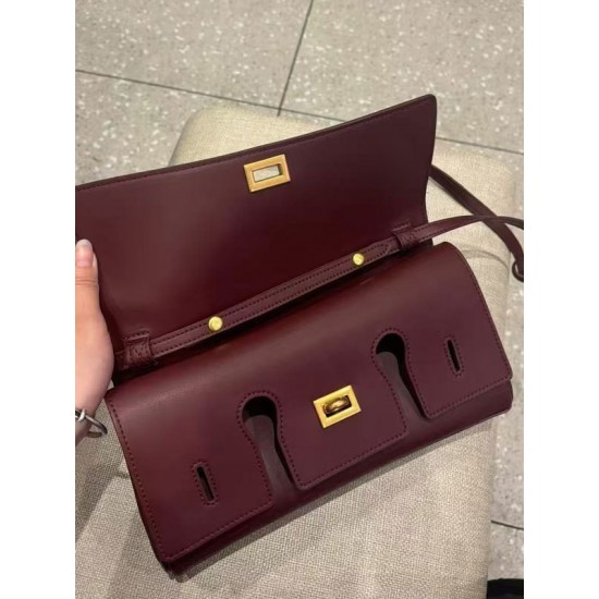 Lady Fashion Genuine Leather Crossbody Tote Bag Small Square Shoulder Waterproof Handbag with Geometric Pattern Cover Closure