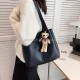 2025 New Large Capacity Handbag, Simple and Generous Large Capacity Leather Shoulder Oblique Straddle Shopping Bag