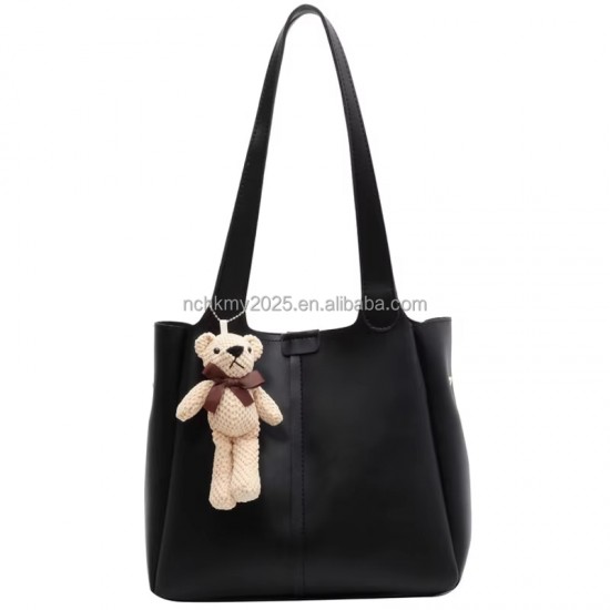 2025 New Large Capacity Handbag, Simple and Generous Large Capacity Leather Shoulder Oblique Straddle Shopping Bag