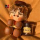 Genuine Pino Jelly Cocoa Biscuit Large Kawaii Action Figures Doll Desktop Decoration Toy Friends Gift Collection Model