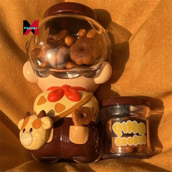 Genuine Pino Jelly Cocoa Biscuit Large Kawaii Action Figures Doll Desktop Decoration Toy Friends Gift Collection Model